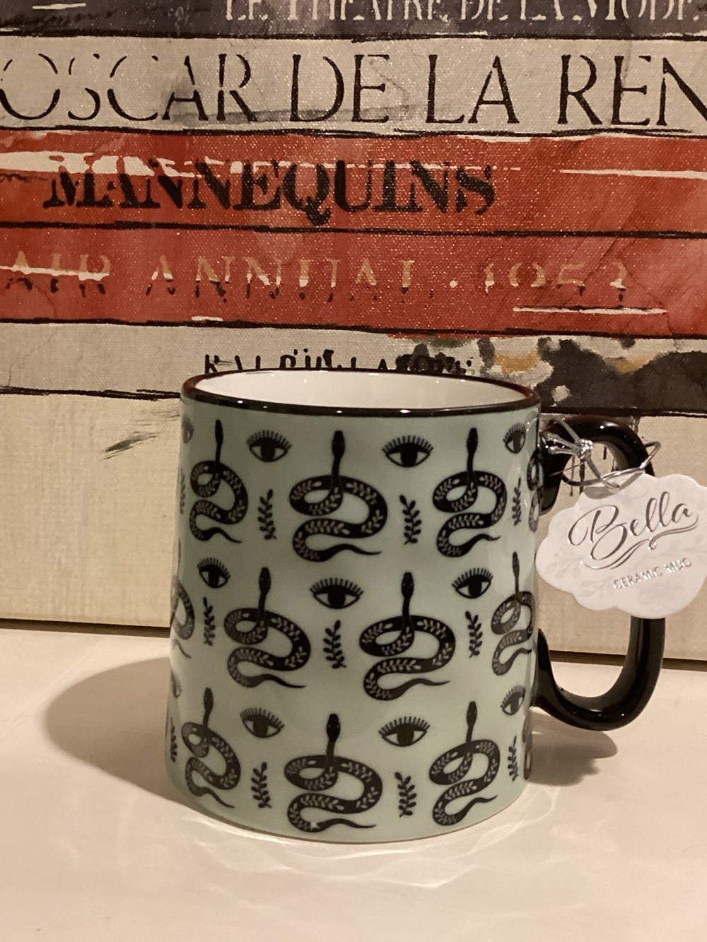 10 Strawberry Street Snake and Evil Eye Halloween Mug 🐍